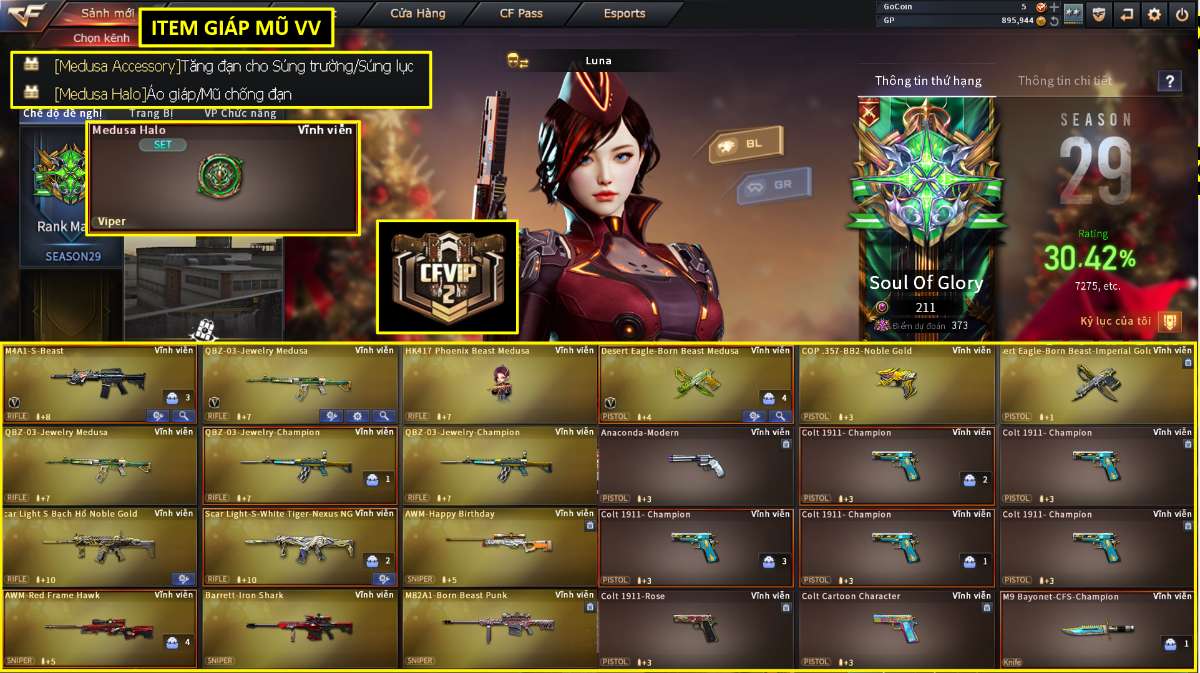 shop acc cf uy tin gia re